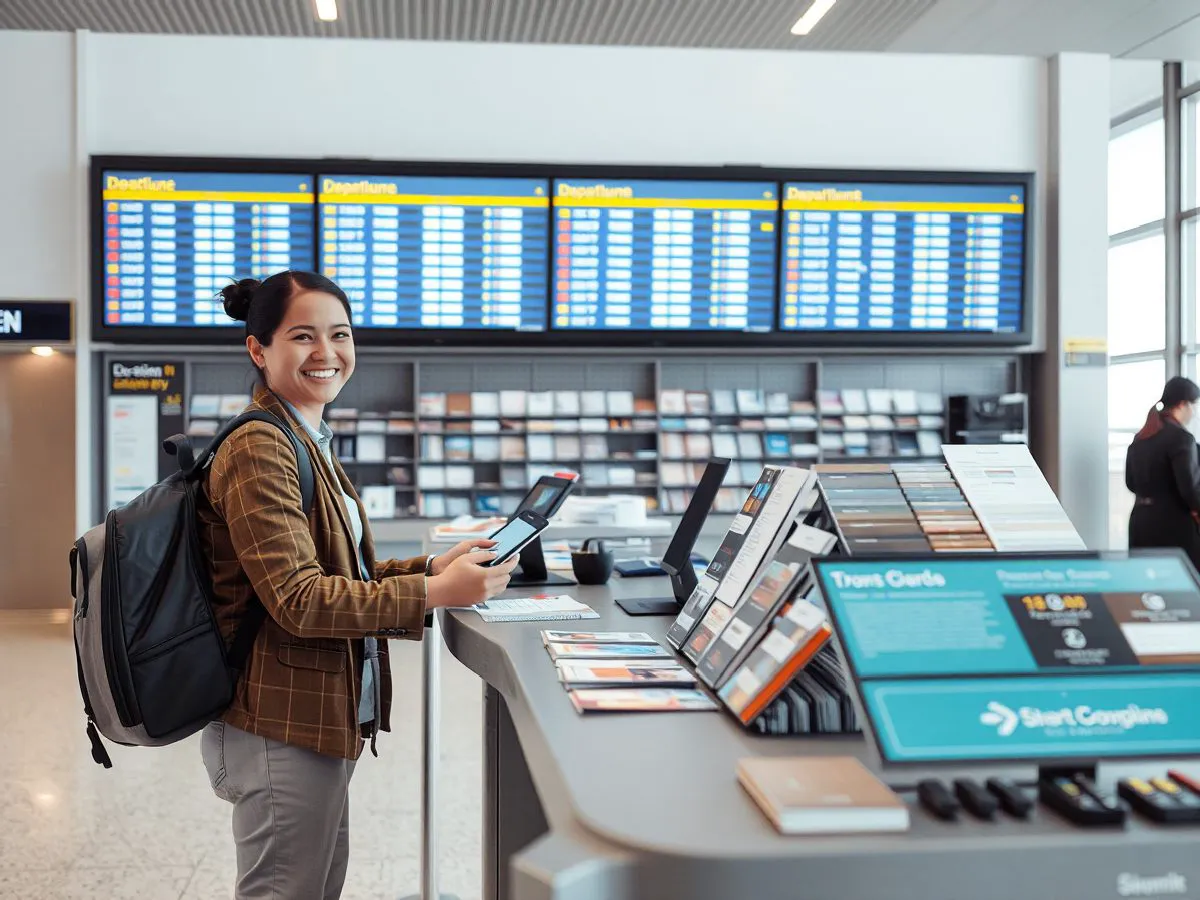 普顺客服人员在车站服务台为旅客提供出行咨询